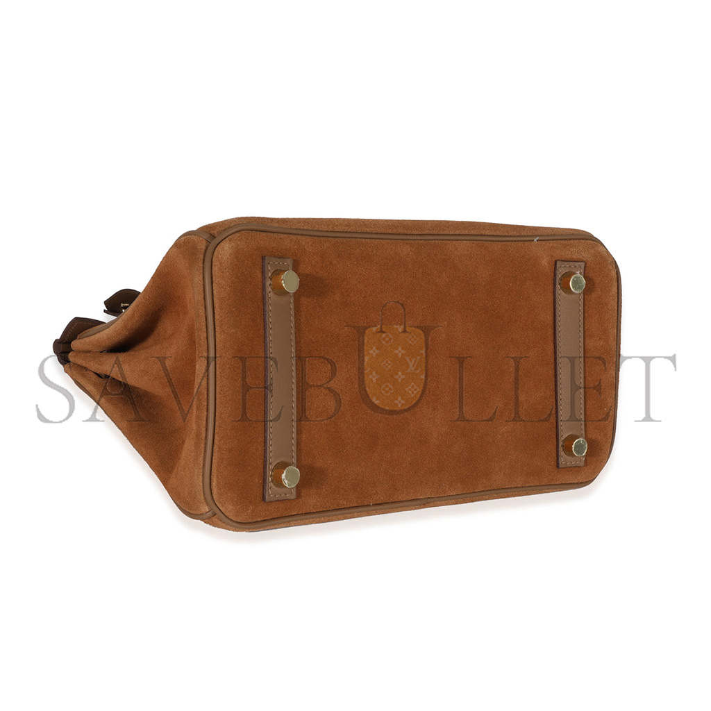 h**mes master birkin 30 chamois G01den brown rose gold buckle h028369cc18 (30*23*15cm)